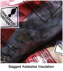 bagged asbestos insulation