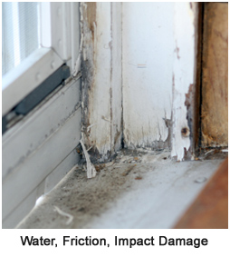 Paint hazard water impact friction damage